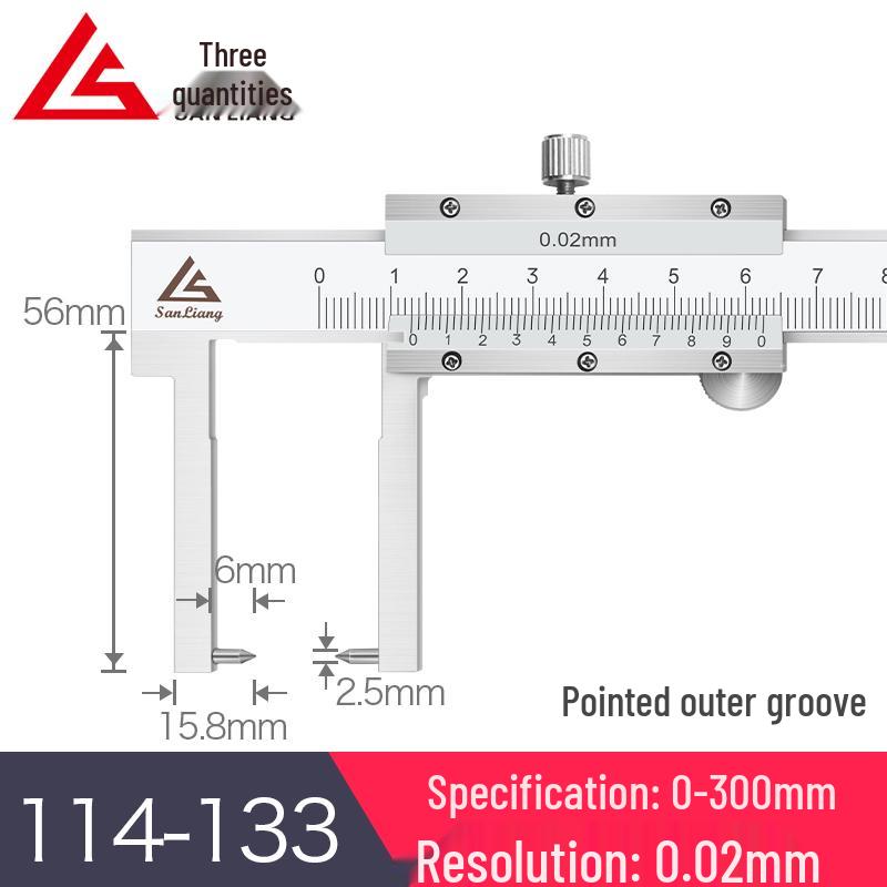Stainless Steel Digital Vernier Caliper 10-150mm for Inner/Outer Groove Measurement