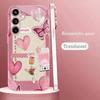 Bestseller Pink Heart-shaped Butterfly Madam Pink  Glass  PhoneCase for Samsung Galaxy S26 S25 S24 S23 S22 FE Ultra Plus Female