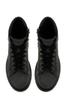 Men's Fashion Flat Heeled Booties Black Biker Boots Shoes