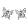 Electroplated Coppers Ear Clip With Pearls Butterfly Design Easy Installation For Headphones