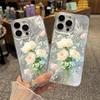 Cute Girl Style White Bouquet Trendy Hard Phone Case Compatible For Apple Iphone