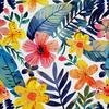 Outdoor Dekostoffe Oxford - Motiv Sommer | Dx8919