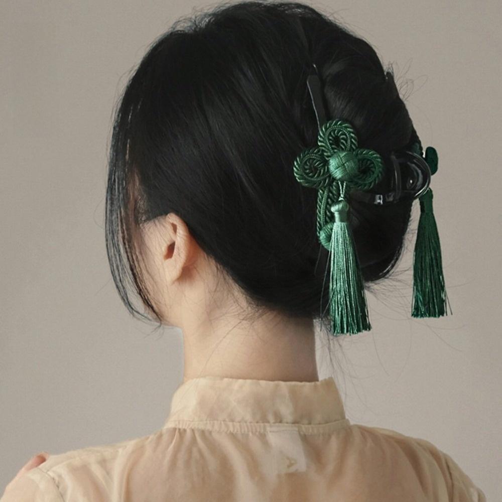 Elegant Cheongsam Style Hair Grasp Tassel Hanfu Hair Accessories  Traditional Wear