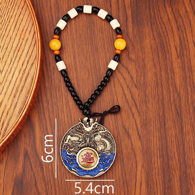 

Bafanglai Wealth Hand Pure Brass Ornament Lucky Treasure Zodiac Dragon Brand Gift Small Gift Metal Products