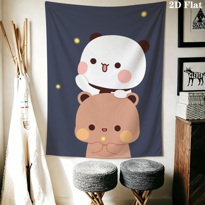 BUBU&DUDU Wall Tapestry Aesthetic Wall Hanging Printed Fabric Blanket Decorative Tapestries for Bedroom Living Room Home Decor