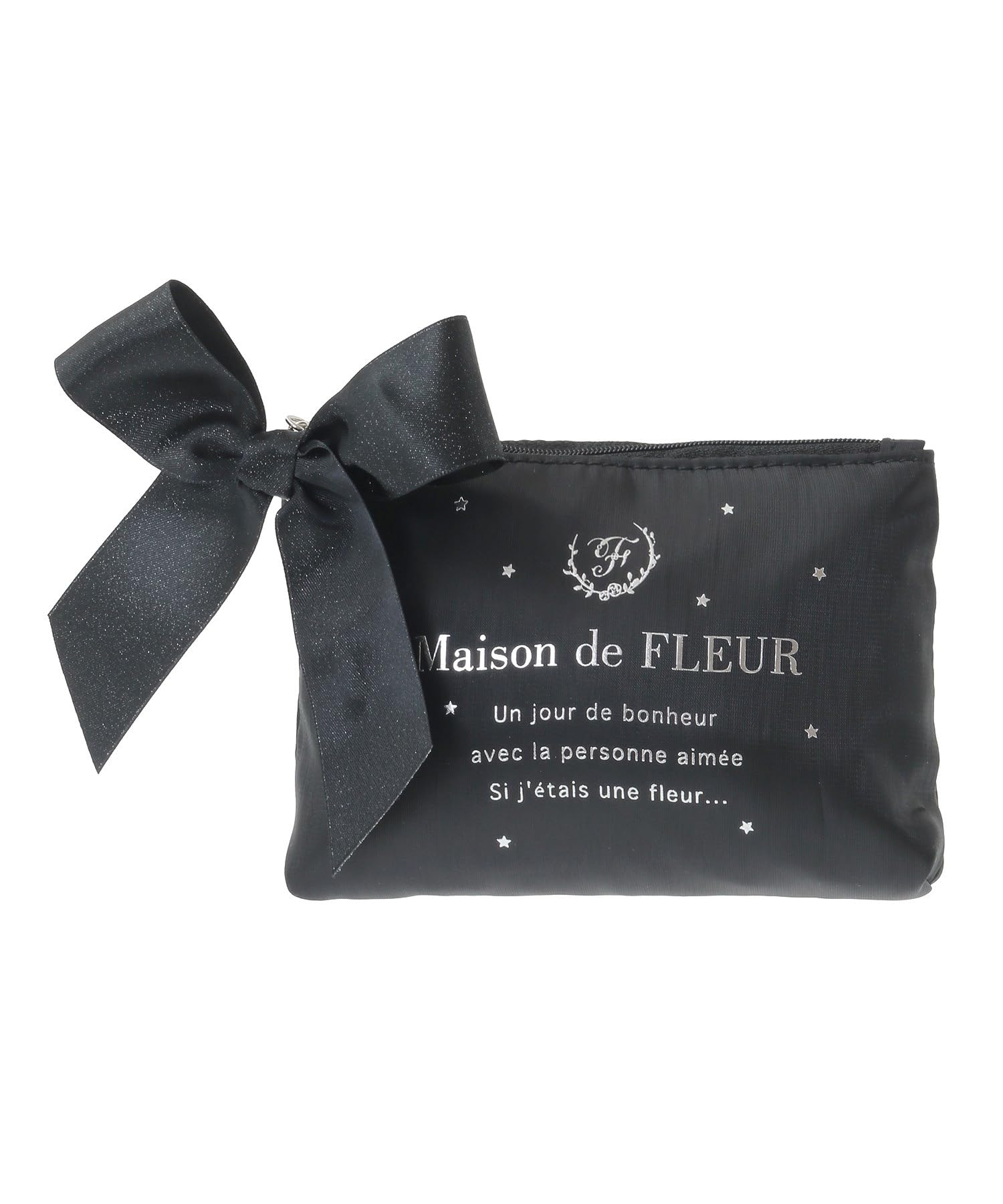 Косметичка Maison de Fleur Star Shiny, Черная, Размер F, Мешок на завязке, 08000645000
