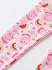 Peppa Pig Dívčí krajkové bavlněné legíny - Ležérní jarní/podzimní kalhoty