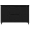 Sideboard in Black Oak Look 101.5 x 35 x 70 cm Engineered Wood