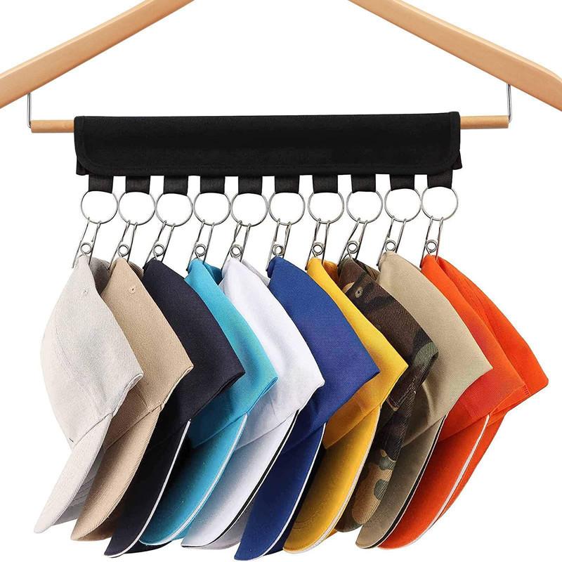 Foldable Baseball Hat Rack Towel Hanger Clip Rustproof wardrobe Closet Baseball Hat Clothes Organizer Hanging Holder saving spac