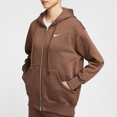 Damen-Sweatshirt Nike Sportswear Phoenix Fleece Sweatshirt Damen Braun