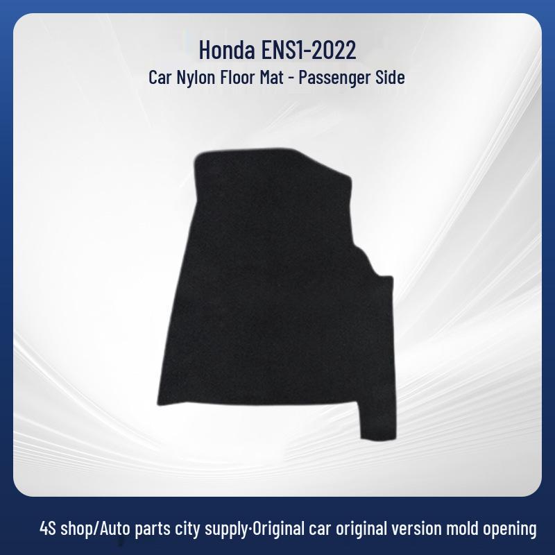 

Honda eNS1 2022 Floor Mats: Thickened Nylon, Comfortable Fit, Full Coverage. Black 5mm Thickness, Fabric Edging