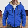 Men's Thickened Button Double Pocket Jacket With Pocket Insert Cotton Jacket