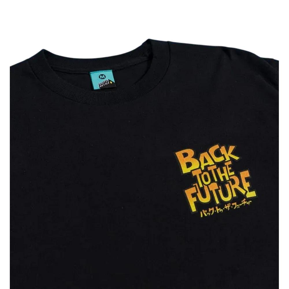 Back To The Future Unisex Adult Back Print Long-Sleeved T-Shirt