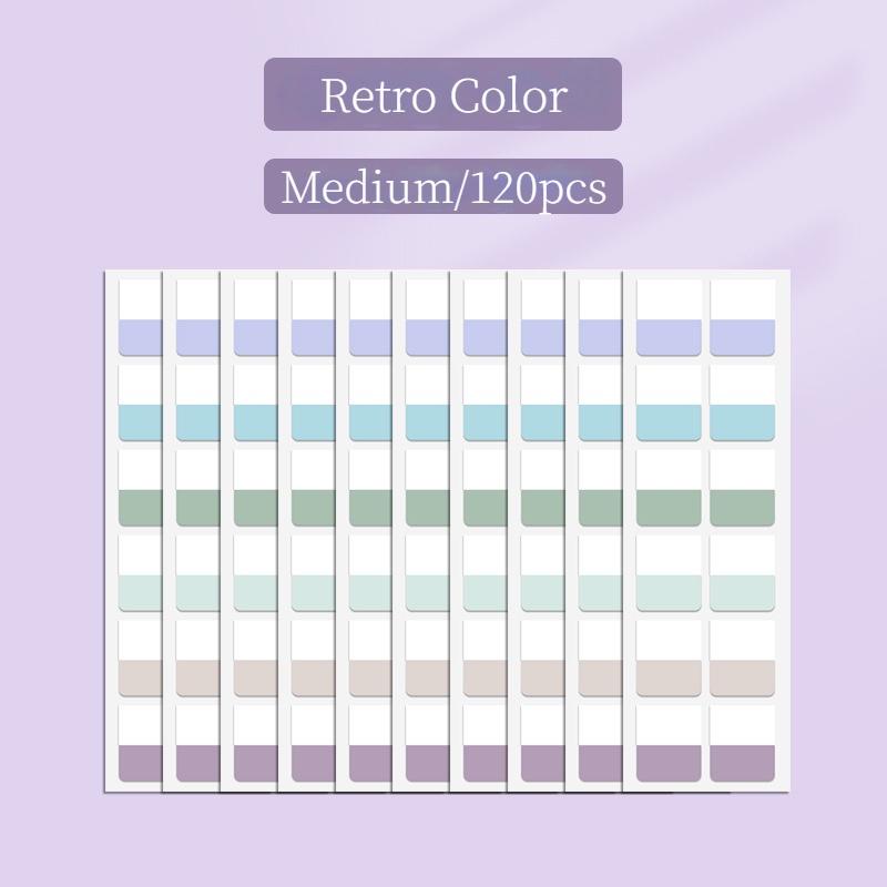 Morandi Index Sticker Labels Stickers Sticky Notes Marker Paper Colorful Fluorescent Bookmarks