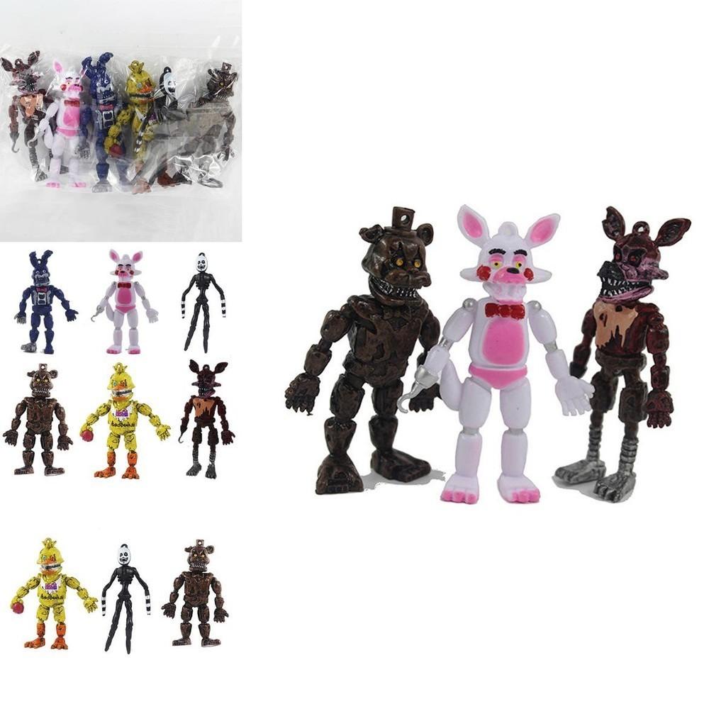New Arrival 6pcs Fnaf Five Nights At Freddy's Miniature Game Collection