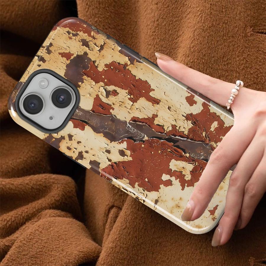 Phone Case for Apple iPhone 17 Air 11 Pro Max XS XR 13 16 15 Plus 16e 12 14 Soft Cover Capa Fashion Rust