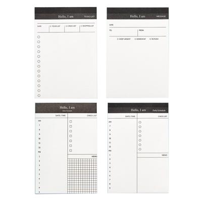 Small Notebook Tearable 50 Sheets Unlined Daily Schedule Planner Notepads Checklist Writing Pad Memopad for Notes Plans