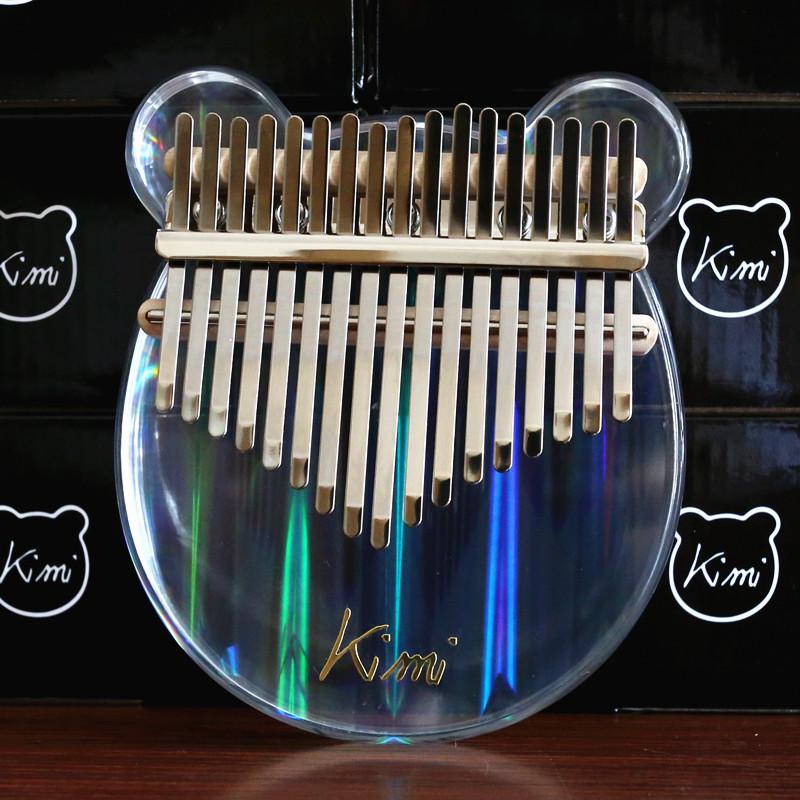 KIMI Little Bear 17-Key Transparent Acrylic Kalimba KIMI