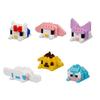 Kawada Nanoblock Mini Nano Sanrio Characters 3 Funyumaru 1 BOX 6 6 Types In Total Vol. (BOX) NBMC_93S = Pieces,