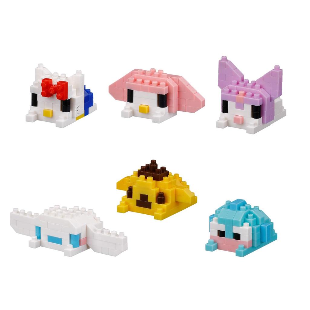 Kawada Nanoblock Mini Nano Sanrio Characters 3 Funyumaru 1 BOX 6 6 Types In Total Vol. (BOX) NBMC_93S = Pieces,