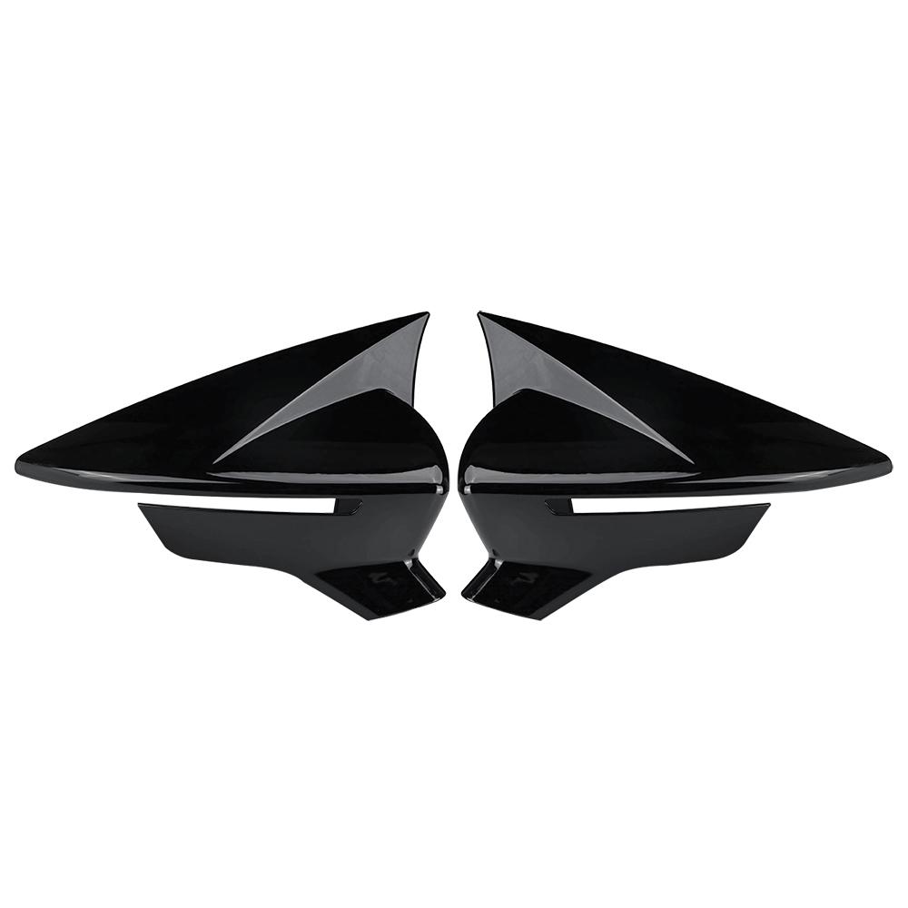 

1 Pair Rearview Mirror Cover Cap ABS Carbon Black for SEAT Leon MK3 5F ST FR Cupra Ibiza Mk5 Arona KJ7 2017 2018 Glossy Black