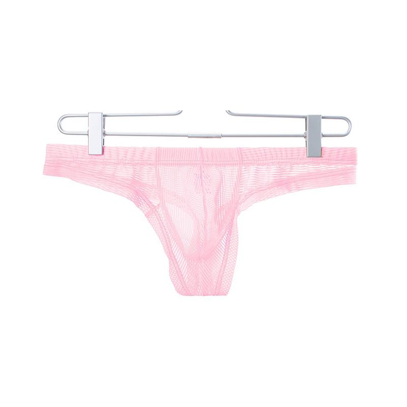 1Pc Polyester Fiber Sexy Solid Color G-string Briefs Thongs Panties Underwear Men
