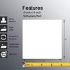 Adhesives - 4" X 4" Square Direct Thermal Labels Compatible with Rollo, Zebra, and Other Desktop Label Printers