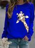 2026 Unisex Round Neck Giraffe Print Sweatshirt