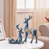 Basics Creative Resin Golden Reindeer Sculptures Beautiful Home Decor Handicraft Resin Elevates Energy of Your Room