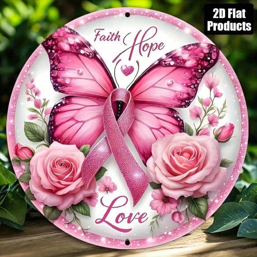 Damen 925 Sterling Silber Rosa Band Anhänger Halskette Brustkrebs Aufmerksamkeits Schmuck Verstellbare Kette