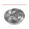 20 Pcs Stainless Steel 3D Biscuit Mould Round Cookie Cutters Ergonomic Design Gift for Baking Lover Biscuit Cake Mould