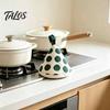 Pot Lid Lifting Tool Triangular Handle Cover, Heat Resistant Hot Cookware Anti-Scald Mitts Mitts, Cotton Knob Grabber Holders, Kitchen Gadget