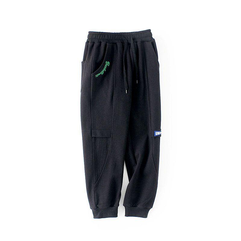 Children's Clothing Spring and Autumn K-style Kids Sports Pants Children's Embroidery Stitching Labeling Sweatpants Boys Casual Pants