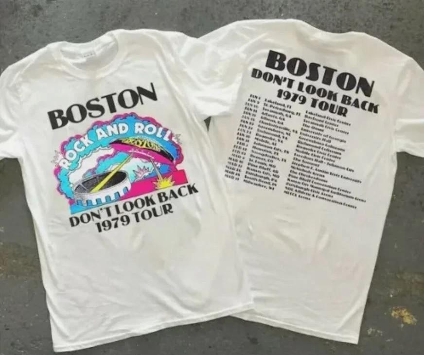 Boston Rock Band Don t Look Back 1979 Tour Unisex T-shirt XXL
