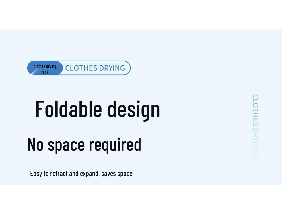 Hochhaus Balkon Wäscheständer mit Kleiderstange und Diebstahlschutz für Fenster