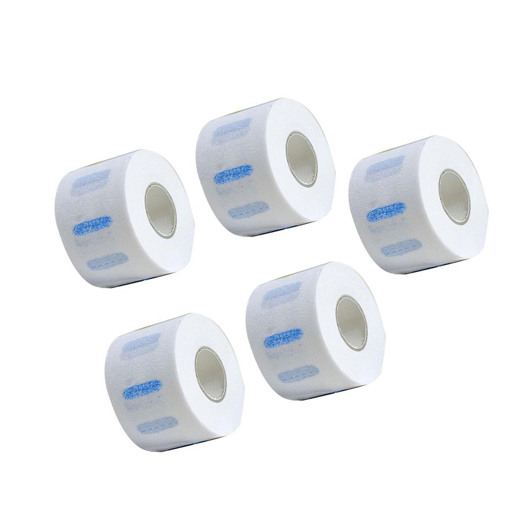 J-ouuo5 Rolls Neck Strips White Professional Stretchy Barber Neck Strips Paper Hairdressing Tool for Hair Cutting