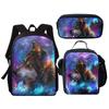 Backpack Unicorn Unicorn Animal Student School Bag, Digital Color Printing Animation Cartoon Backpack