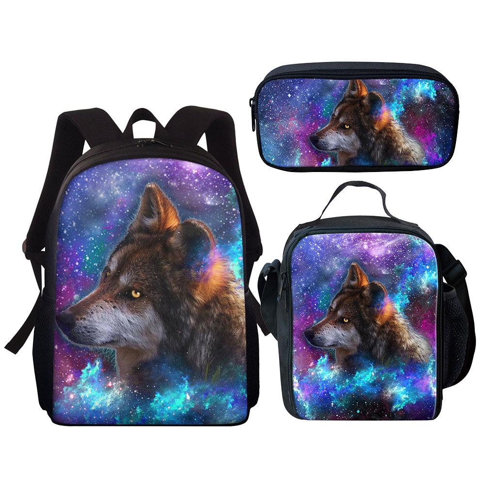 Backpack Unicorn Unicorn Animal Student School Bag, Digital Color Printing Animation Cartoon Backpack