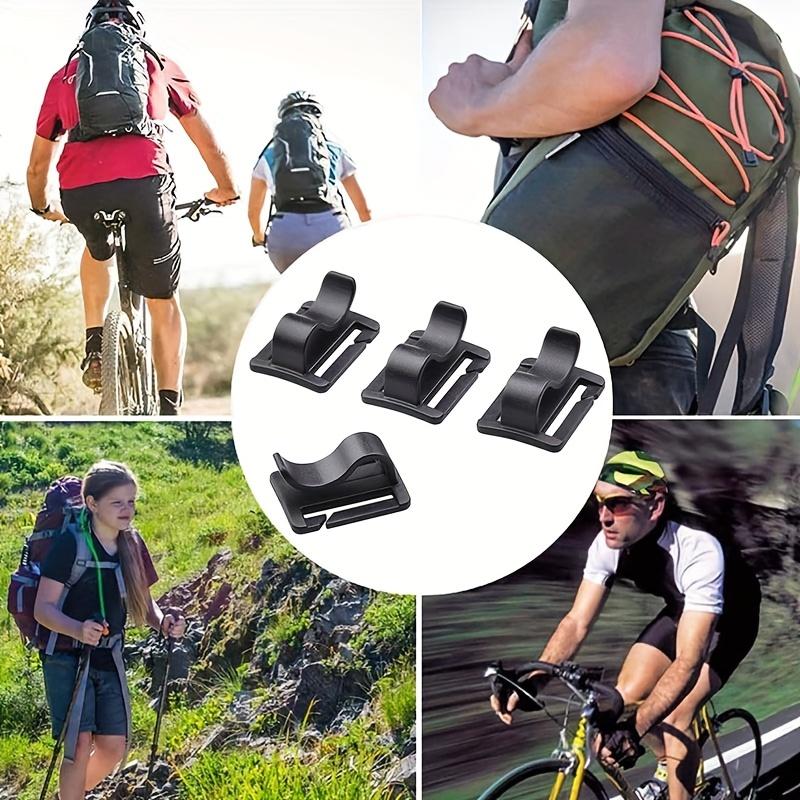 10pcs Mountaineering Drinking Water Bag Water Pipe Fixing Clip Camping Backpack Portable Accessory Tent Fixing Clip
