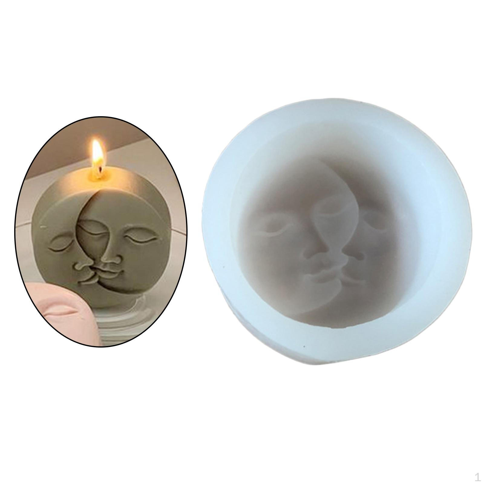 

3D Candle Silicone Facial for Soap Making Epoxy Resin Casting Art Crafts Supplies Home Decor