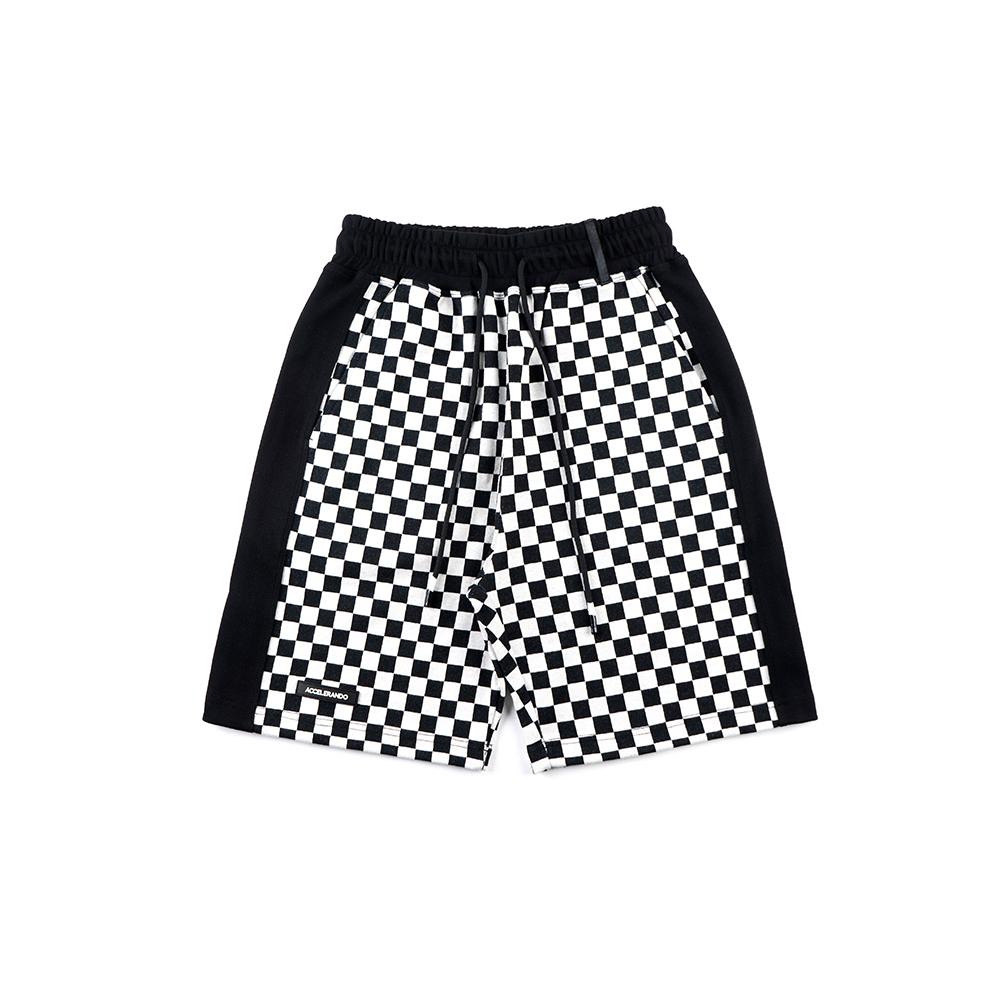 Achellelando Cb03C-Bk Pk Check Shorts Black