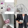 Urban Chic Mini Shoulder Bag Pu Material Box Shape Magnetic Closure Camera Pocket Stylish For Daily Use