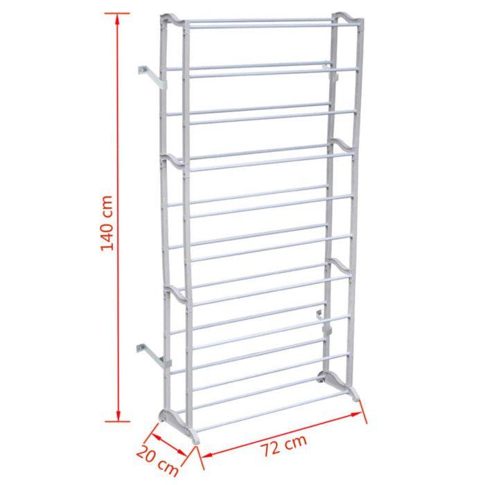 VidaXL Étagère à chaussures 2 pcs