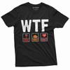 Thanksgiving Grappig T-shirt WTF Wijn Kalkoen Familie T-shirt Thanksgiving Diner