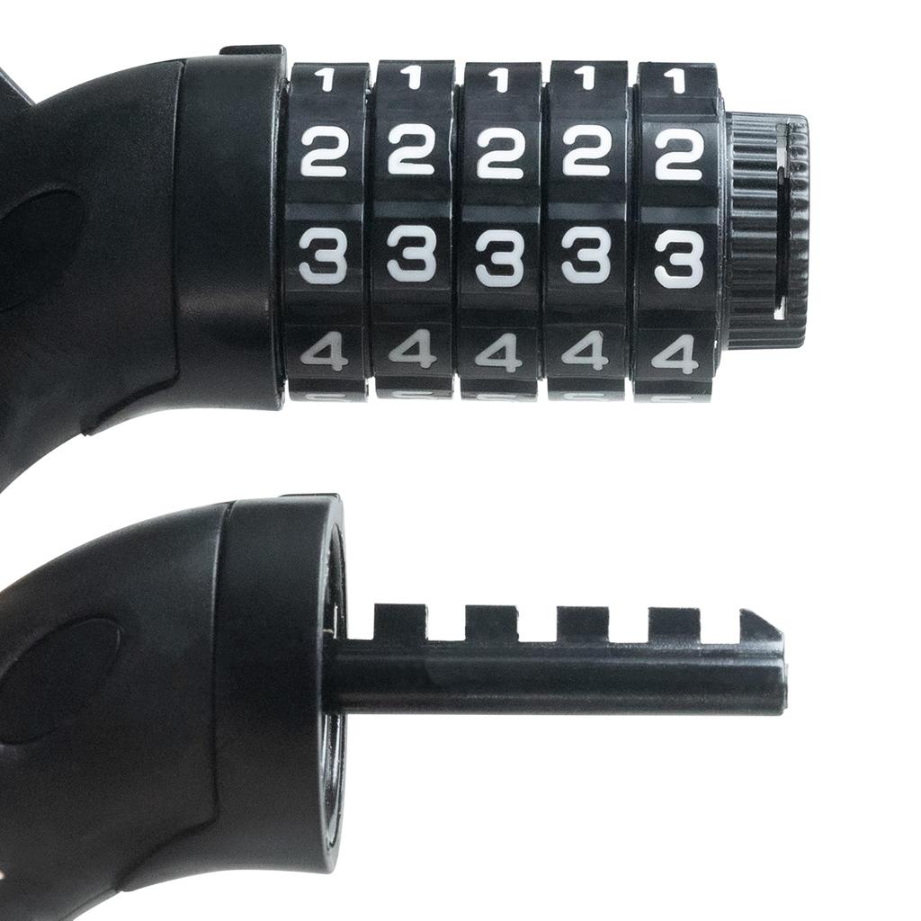 STEELMIGHT Wire Coil PIN Bicycle Dimple 12mm Diameter 5-Digit Lock, Wire, Code, Lock, Dial, Key,