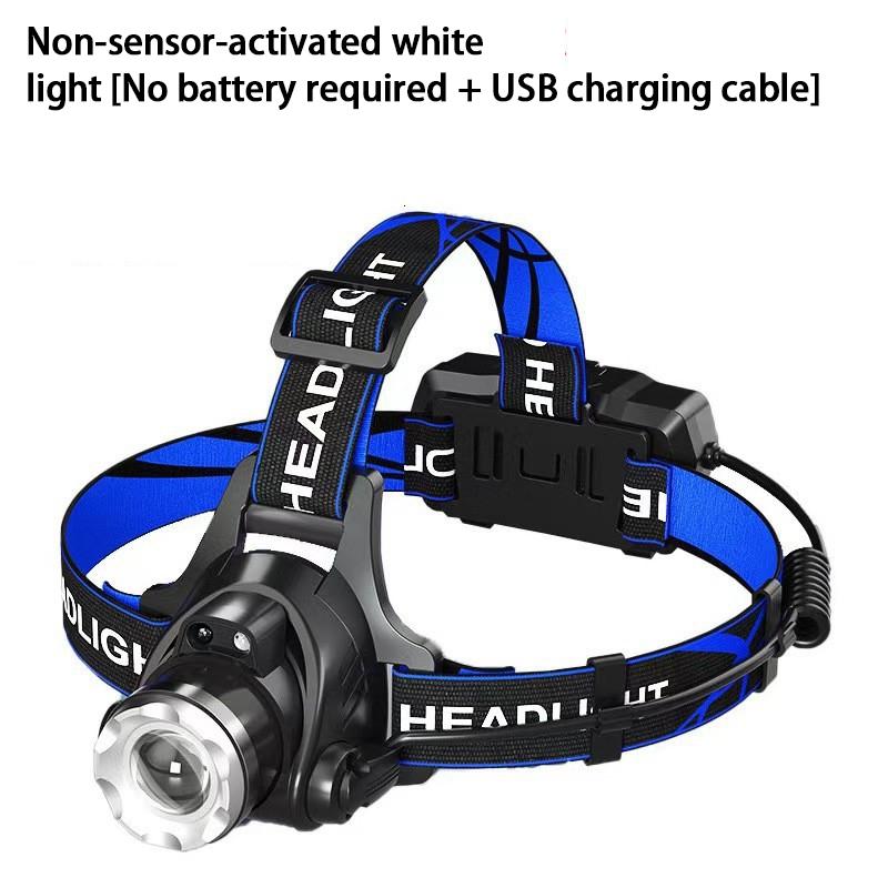Led High-Power Long-Range Headlamp Usb Rechargeable Waterproof Suitable For Outdoor Camping And Wearing