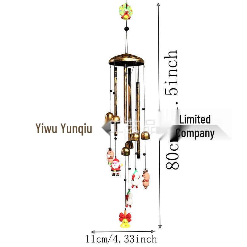 European & American Vintage Metal Wind Chimes - Retro Wrought Iron Outdoor & Home Garden Hanging Decor.