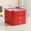Candy Box Household Living Room Coffee Table Melon Seeds Dried Fruit Plate Layered Grid Non-flavored Storage Box Housewarming Box