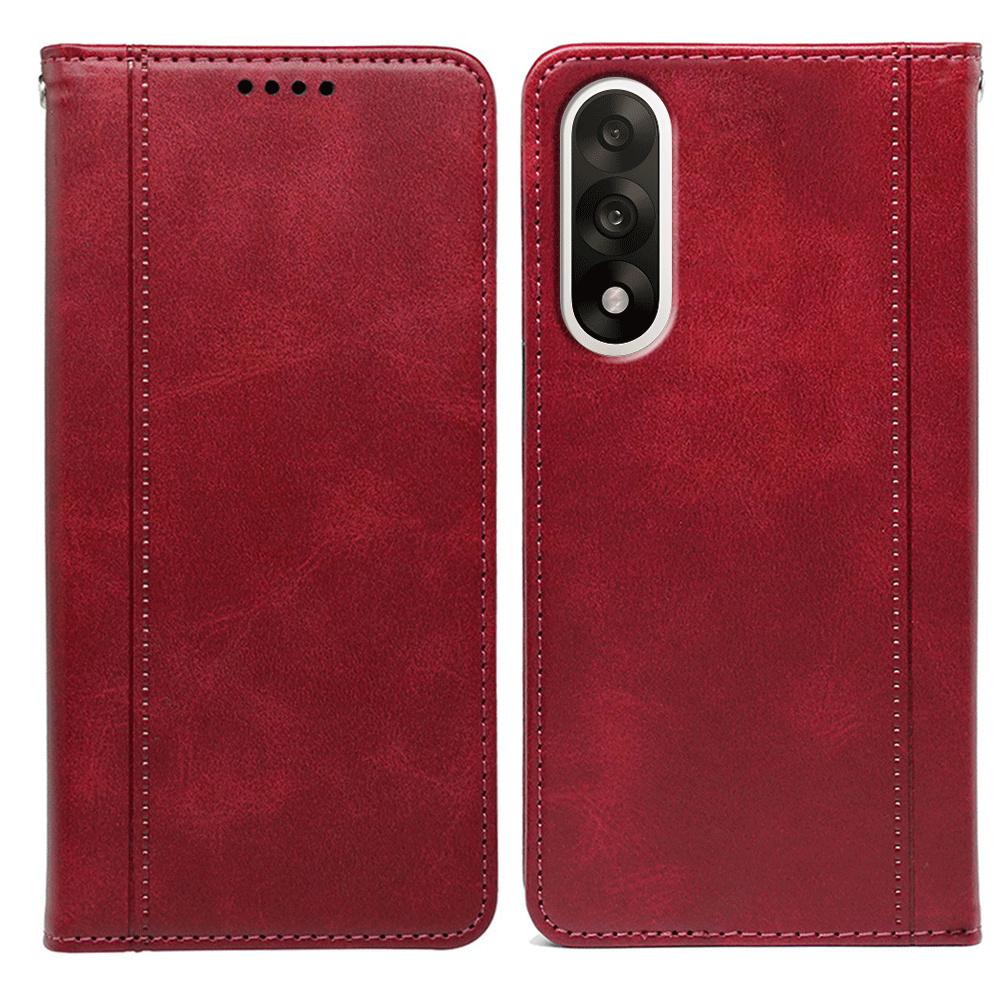 For OnePlus Ace 5 Ultra 5G/Nord 5 5G Case Hidden Magnetic Closure Calf Texture Leather Phone Cover