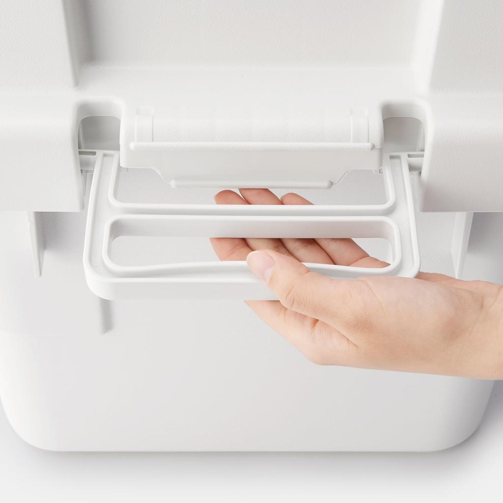 MUJI of Sturdy Storage Boxes with Recycled White Extra 84394263 Storage Storage (Muji) [Set 2] Polypropylene, Gray, Large, (Clothing Case, Case, Box)